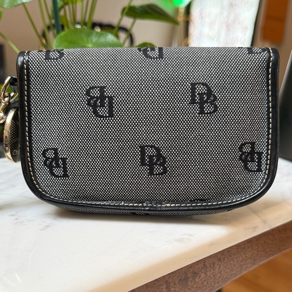 Dooney & Bourke Black and Gray Wristlet - Picture 3 of 9